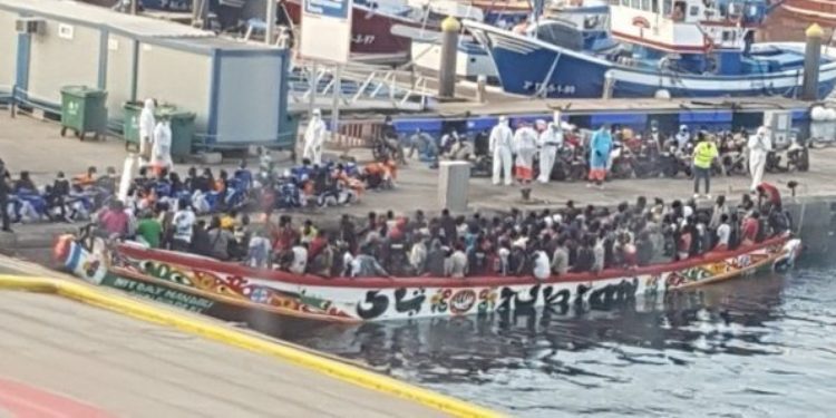 Migration irrégulière : 66 jeunes en majorité des Sénégalais débarquent à Tenerife