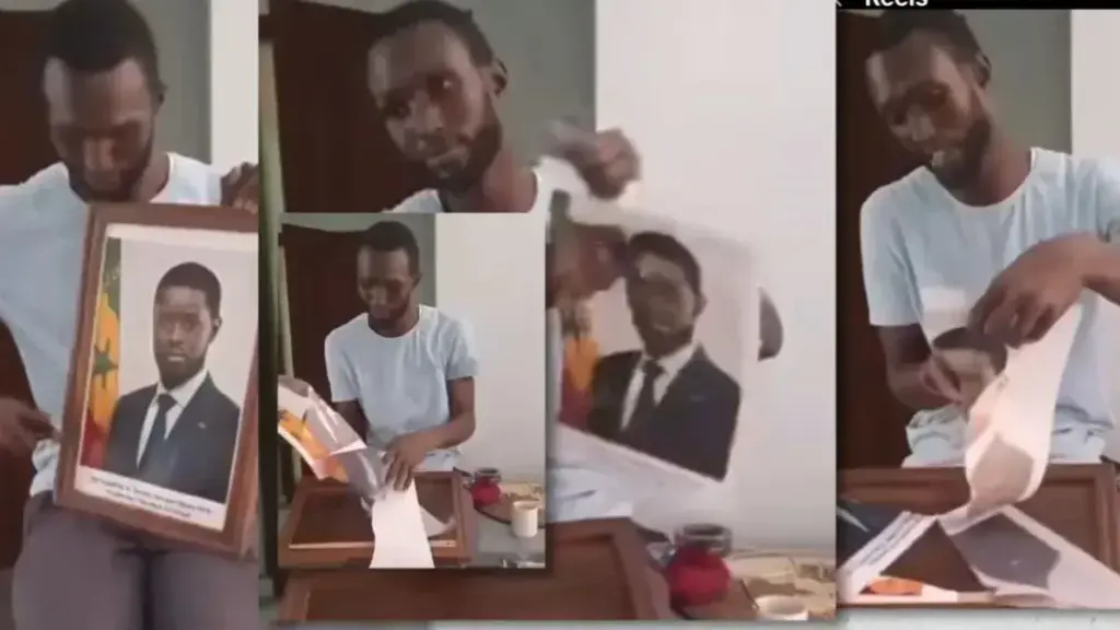 Portrait du Président Diomaye déchiré : l’auteur de l’acte arrêté et placé en garde à vue à Saint-Louis