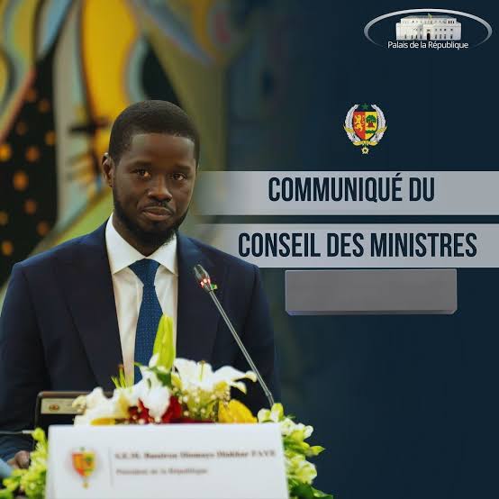 Communiqué du conseil des ministres du mercredi 5 novembre