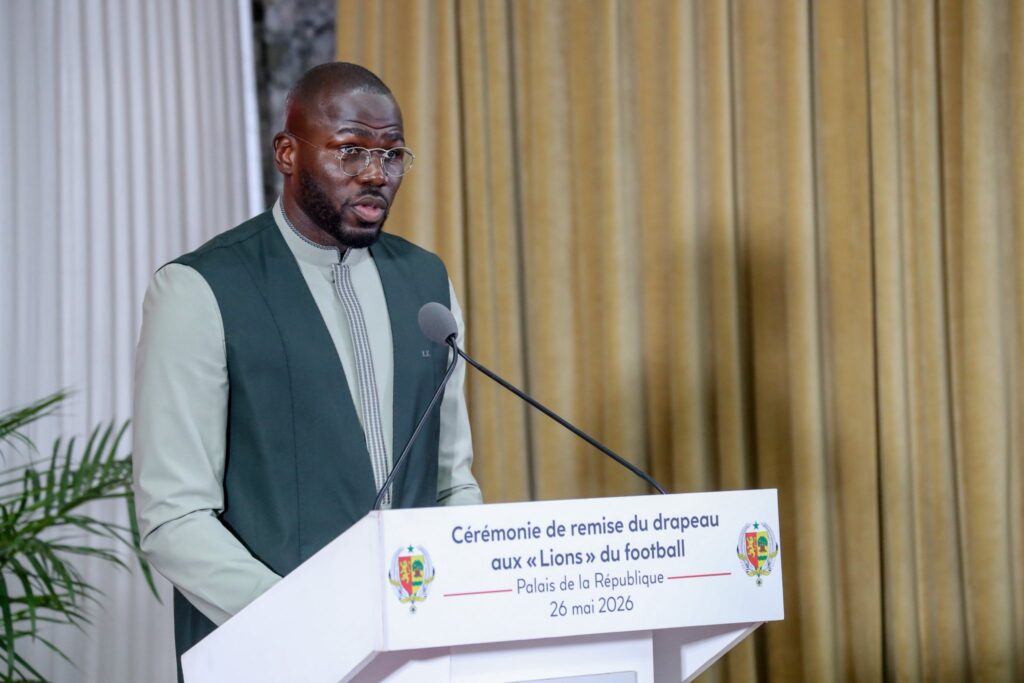 Kalidou Koulibaly à la remise du drapeau pour le Mondial 2026 : « Nous planterons notre baobab sur chaque pelouse »