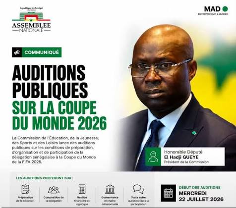Mondial 2026 : l’Assemblée nationale reporte les auditions publiques sur la participation de la délégation sénégalaise
